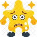 汗をかいて不安になる星  アイコン