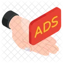 Anzeigenpflege Werbung Anzeigenservice Symbol