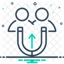 Anziehen Kunde Ziel Symbol