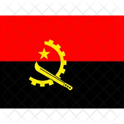 En Angola Flag Icône