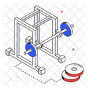 Aparato para sentadillas  Icono