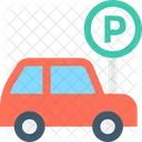 Estacionamiento Por Carretera Signo Icono