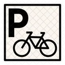 Estacionamiento de bicicletas  Icono