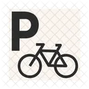 Estacionamiento de bicicletas  Icono