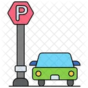 Aparcamiento de coches  Icono