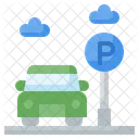 Aparcamiento de coches  Icono