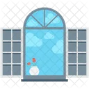 Apartment Window Furniture Icon