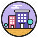 Apartment Accommodation Building Icon