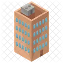 Apartment Building Isometric Icon