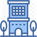 Apartment Buildings Residential Area Icon