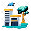 Real Estate Apartment Residence Building Icon