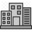Apartment Buildings Office Icon
