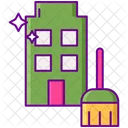 Apartment Cleaning Building Cleanup Building Icon