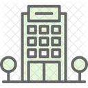Apartment Construction Hostel Icon