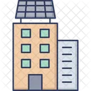 Apartment Solar Panel  Icon