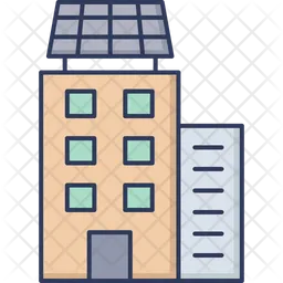 Apartment Solar Panel  Icon