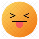 Apertando Os Olhos Com A Lingua Emoji Rosto Icon