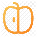 Apfel halb alt  Symbol