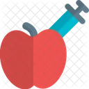 Apfel-Injektion  Symbol