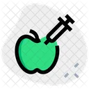 Apfel-Injektion  Symbol