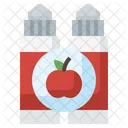 Apfel dampfen  Symbol