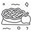 Apfelkuchen Symbol