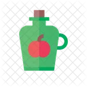 Apfelwein Flasche Bier Symbol