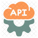 API、フィンテック、クラウド アイコン