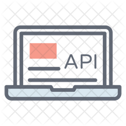 Api Icon - Download in Colored Outline Style