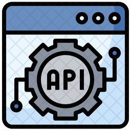 Api Icon - Download in Colored Outline Style