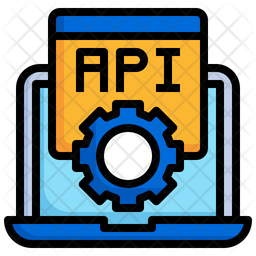 Api Icon - Download in Colored Outline Style