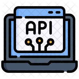 Api Icon - Download in Colored Outline Style