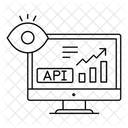 Analise De API Processamento De Dados Analise Em Tempo Real Ícone