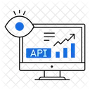 API 分析、データ処理、リアルタイム分析 アイコン