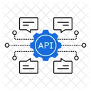 API Automatisierung Workflow Automatisierung Softwareintegration Symbol