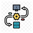 API、接続、大きい アイコン