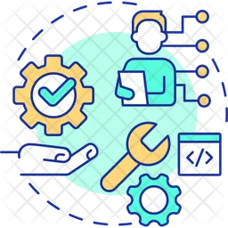 Api First Development Icon Download In Colored Outline Style Api First Development Icon Download In Colored Outline Style