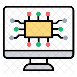 API Integration Icon - Download in Colored Outline Style
