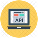 Api Application Programming Interface Laptop Screen Icon