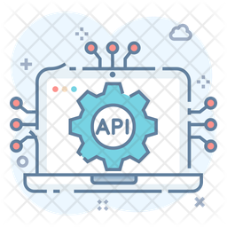 Api Interface Icon - Download in Colored Outline Style