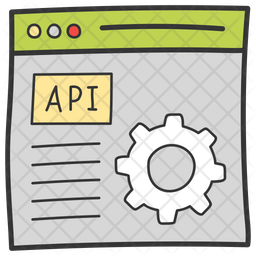 API Programming Icon - Download in Doodle Style