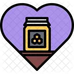 Apiary Jar Heart  Icon