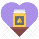Apiary Jar Heart Favorite Honey Jar Favorite Honey Pot Icon