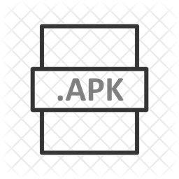 Apk Icon - Download in Line Style
