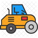 Apisonadora Vapor Carretera Icono