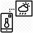 Aplicacao De Temperatura Aplicacao Movel Temperatura Ícone