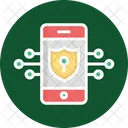 Aplicacion Antivirus Cifrada Proteccion De Datos Seguridad Movil Icono