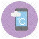 Clima Movil Nube Icono