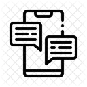 Aplicacion Comunitaria Interaccion En Linea Comunidad Movil Icono