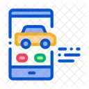 Coche Telefono Movil Pantalla Icono